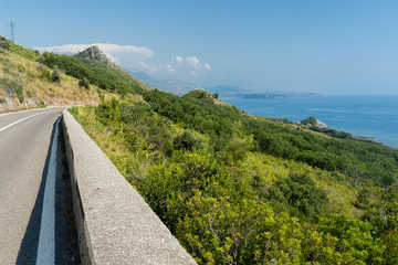 The coast of Maratea, Southern Italy, at summer