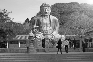 The Great Buddha of Kamakura, Japan. Kamakura Daibutsu.