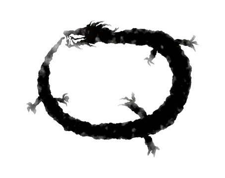 Ink Ouroboros Dragon