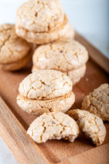 Acibadem kurabiyesi is a traditional Turkish biscuit made of bitter almonds, sugar and egg whites. 