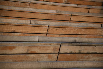 wooden steps in the park for background