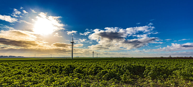 Landscapes of the Hauts de France - green energy production