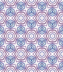 Tribal Art. Endless Repeat Painting. 