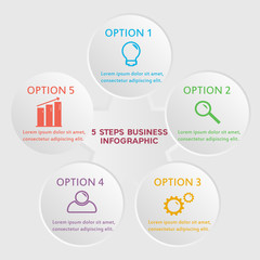 Business infographic template.