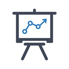 Marketing analytic presentation icon
