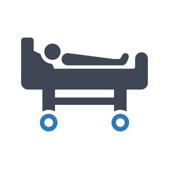 Medical bed icon