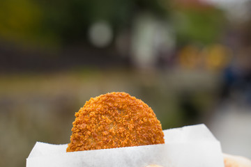 嵐山　コロッケ　Arashiyama　croquette