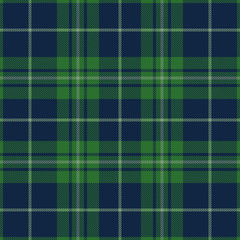 Tartan green and blue seamless pattern.