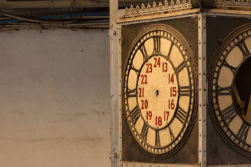 Colombo, Sri Lanka - November 14, 2019: View of  Colombo Fort Railway Station, a train station in the Sri Lanka capital city