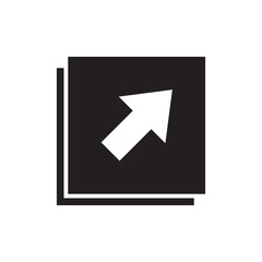 Arrow icon vector isolated on background. Trendy web symbol. Pixel perfect. illustration EPS 10. - Vector.