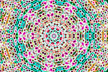 Dreamy style virtual kaleidoscope mandala for graphic resources, texture or background.