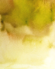 Acquerello giallo sfondo texture d'acqua
