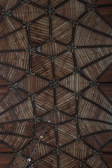 Haarlem, the Netherlands - october 6th, 2018: ceiling at Sint-Bavokerk