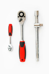 metal old tools screwdriver pliers for repair and installation