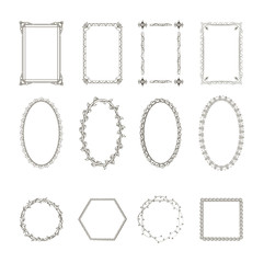 Decorative frames. Retro ornamental frame