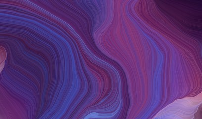 Obraz premium modern waves background illustration with dark slate blue, medium purple and antique fuchsia color