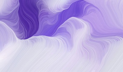 contemporary waves illustration with thistle, lavender blue and slate blue color