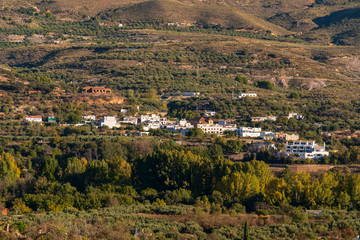 Fototapeta na wymiar Benecid, a town next to Fondon in the Alpujarra de Almeria (Spain)