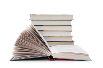 open book isolated on white background
