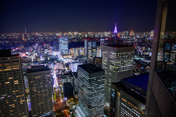 Naklejka premium 新宿の夜景