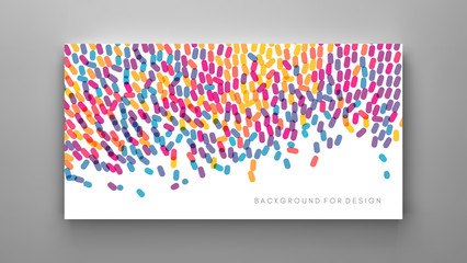 Abstract background with overlapping ovals. Vector illustration for print, textile, fabric, package, wrapping or cover.