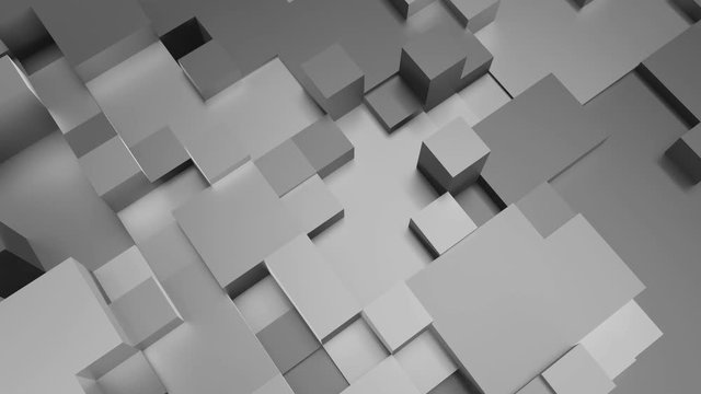 4K Glossy Abstract Tech Background. Seamless Loop.