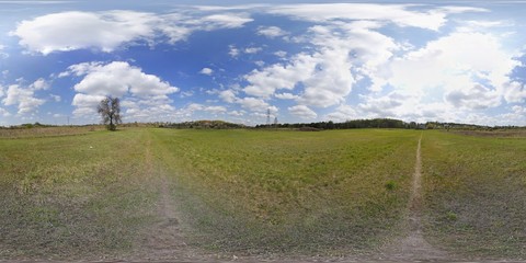 Spring landscape HDRI Panorama