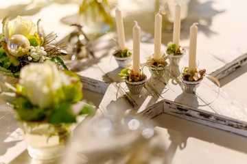 Tischdekoration, Vintage, Landhausstil