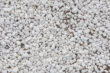 White pebble stone texture for background