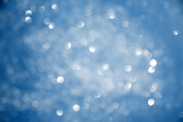 Color blue glitter trendy festive background. 2020 year trend