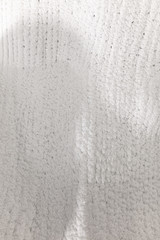 White walls of ice and snow in a cave