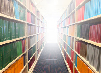 the bright at the end of library