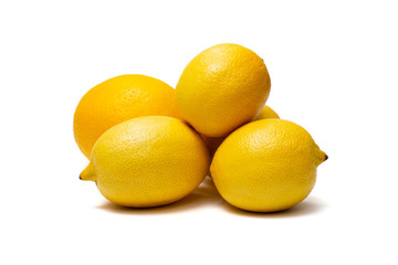 lemons on a white background