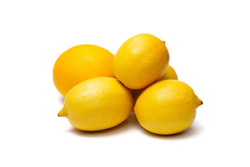 lemons on a white background