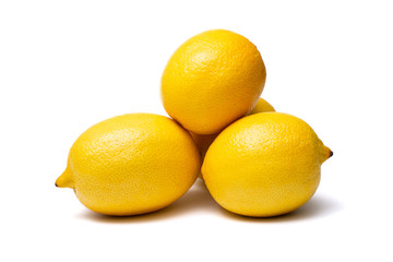 lemons on a white background