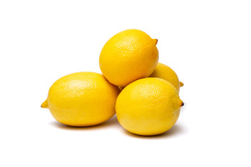 lemons on a white background