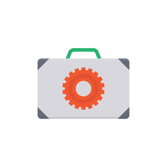 Briefcase Vector Glyph Icon. Pixel perfect