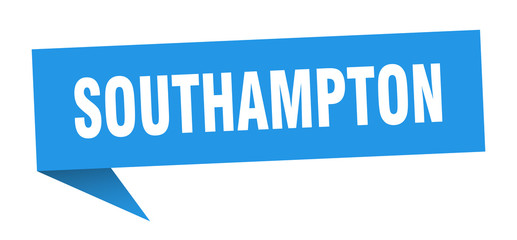 Southampton sticker. Blue Southampton signpost pointer sign