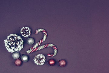 New year decor composition.