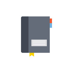 Notebook Vector Flat Illustration. Pixel perfect Icon Style.