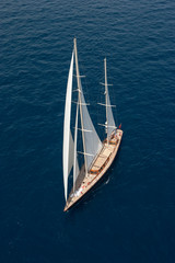 Sailing. Saling boat. Superyacht. Palma Cup. Palma de Mallorca. Spain. Mediterranean Sea