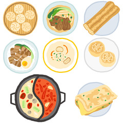 台湾　フード　料理　グルメ　真俯瞰