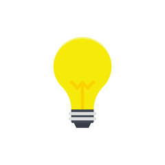 Bulb Vector Flat Illustration. Pixel perfect Icon Style.
