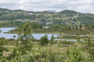 Obraz premium Norwegen - Hardangervidda Nasjonalpark / Mosvatn Fjellpark