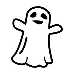 Ghost Icon Vector Simple Design