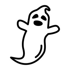 Ghost Icon Vector Simple Design