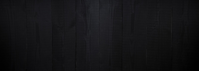 Dark wooden background, black old wood texture