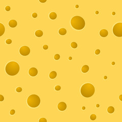 Vecor seamless illustration of cheese pattern. Background food