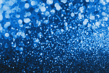 Defocused abstract blue shiny background.