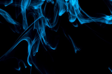 Nature Abstract: The Delicate Beauty and Elegance of a Wisp of Blue Smoke